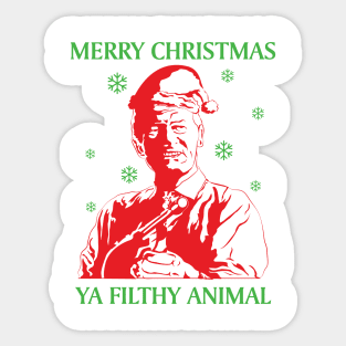 Merry Christmas you filthy animal! Sticker